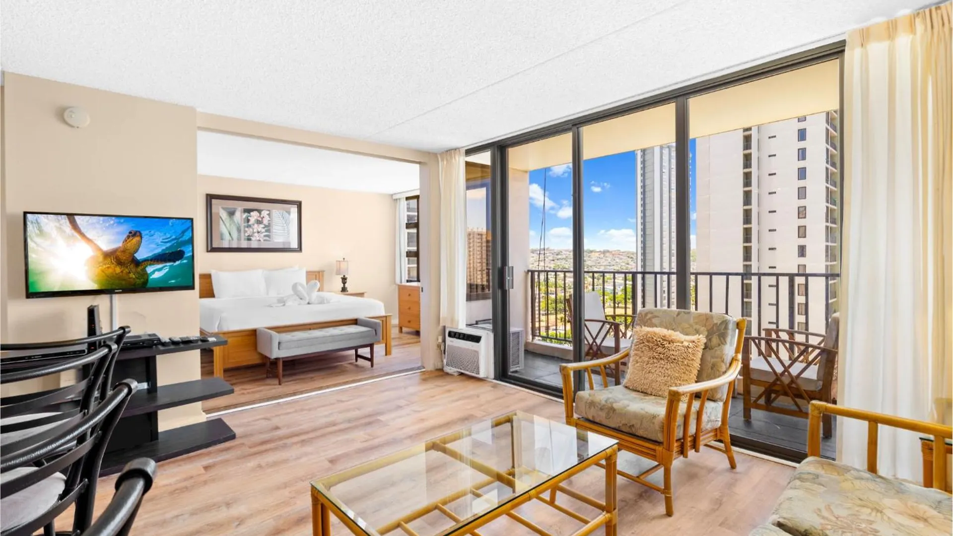 Waikiki Banyan T1-19Th Fl King Size Bed Villa Honolulu 0*,