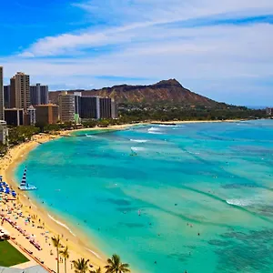  Holiday home 1414- Heart Of Waikiki With Kitchen - Free Parking - View